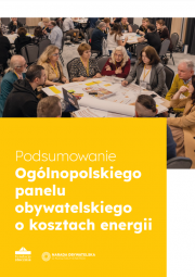 Podsumowanie ogólnopolskiego panelu obywatelskiego o kosztach energii
