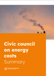 Civic council on energy costs. Summary